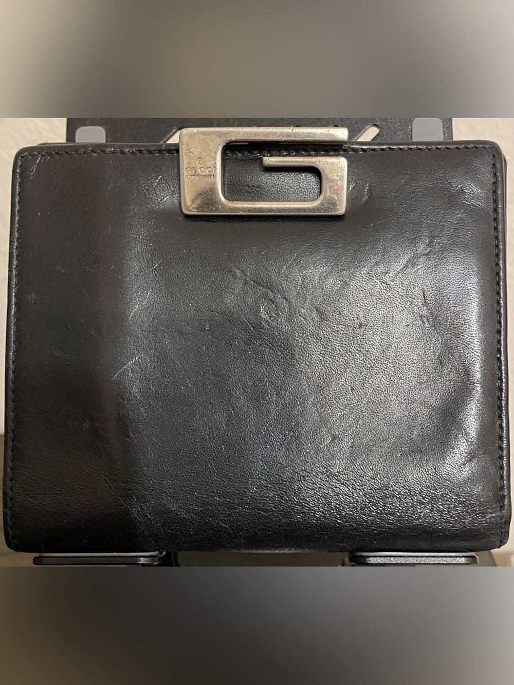 Gucci Dark Black Leather Wallet